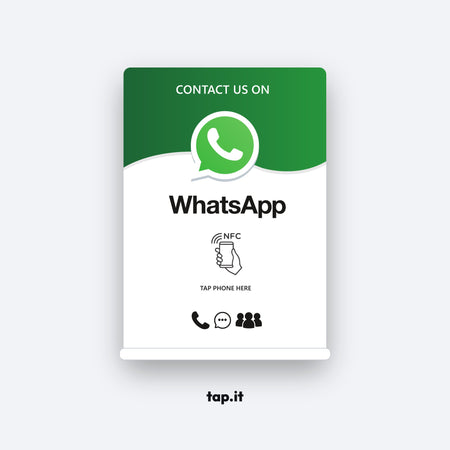 WhatsApp Contact NFC Stand